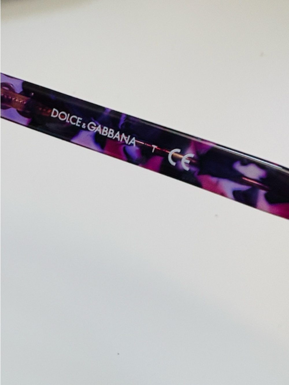EUC [Dolce & Gabbana] Purple Tortoiseshell Gradient Lens Women's Sunglasses - Picture 12 of 13